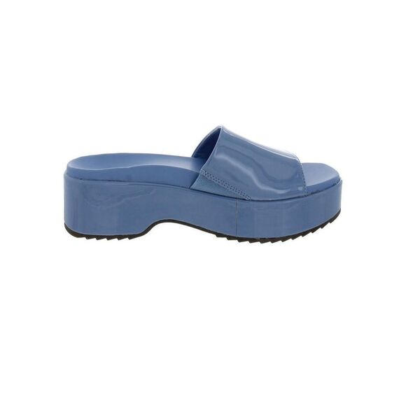 VIONIC Blue Patent Slide Sandal - Picture 5 of 9